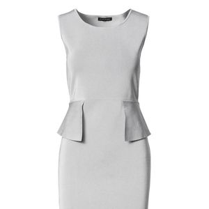 New Banana Republic Stretchy Ruffle Peplum Sheath